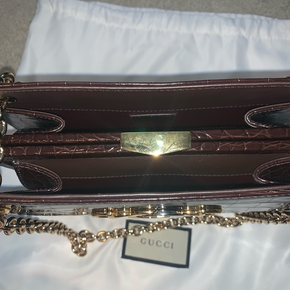 NWOT Gucci Zumi crocodile tote - Picture 11 of 16